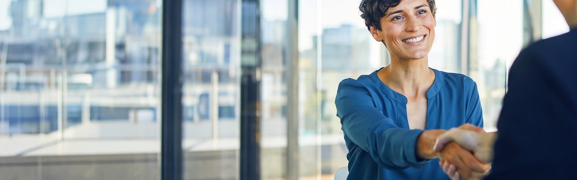 Beispielbild Begrüßung, indoor