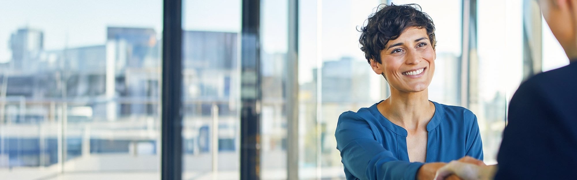 Beispielbild Begrüßung, indoor